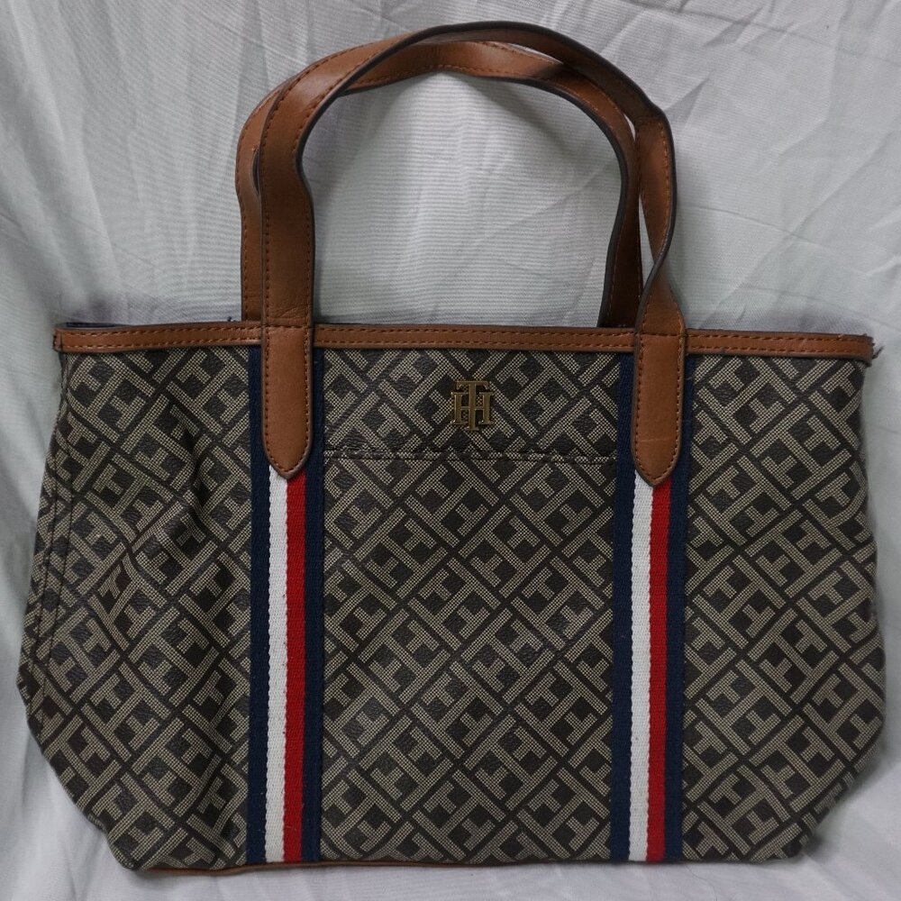 Tommy Hilfiger Purse Tote Messanger Bag Leather